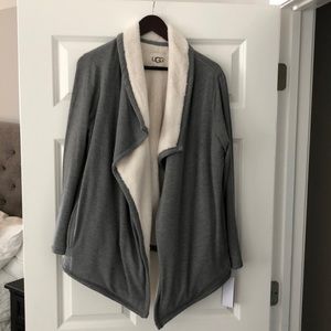 Ugg Sherpa lined shawl cardigan